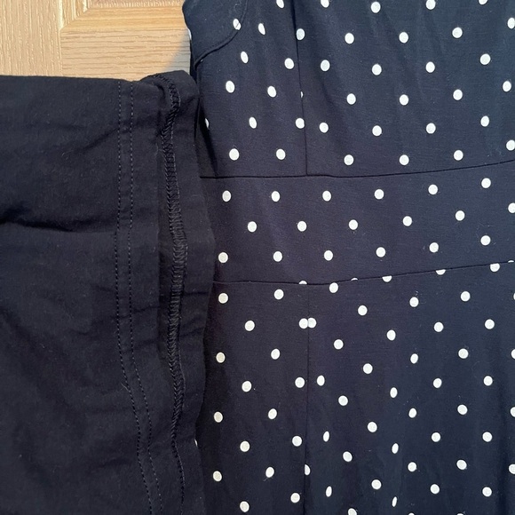 Ann Taylor Polka Dot Navy Dress - Picture 12 of 13